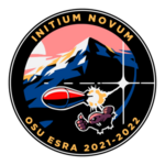 ESRA team patch with the text "Initium Novum, OSU ESRA 2021-2022" around the outside in a light gold color.